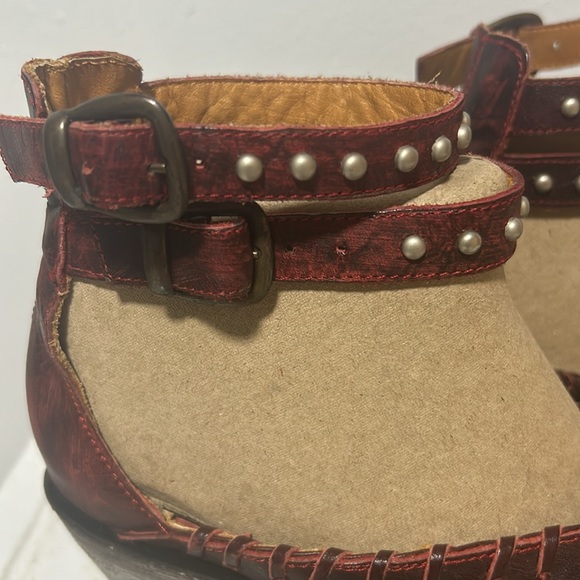NEW Old Gringo Evangelina ruby red strappy cowboy boot shoe booties shooties 9B - Picture 8 of 13
